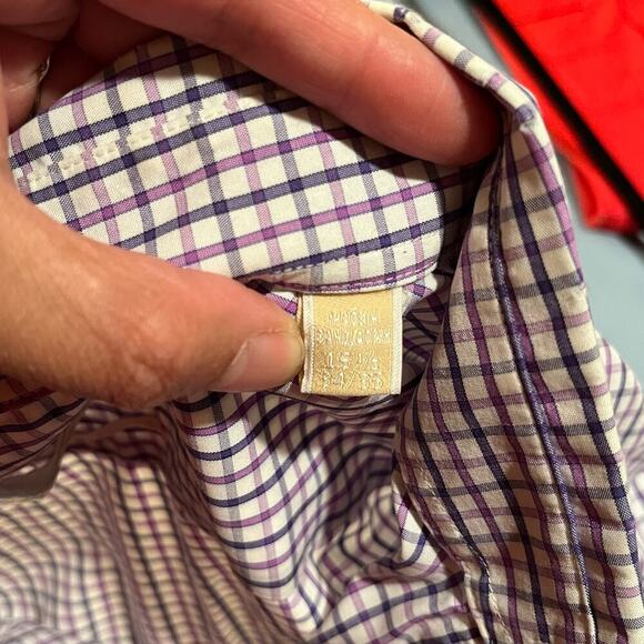 MICHAEL KORS Buttoned Long Sleeve Shirt Men’s 15.5 34/35 - Picture 3 of 5